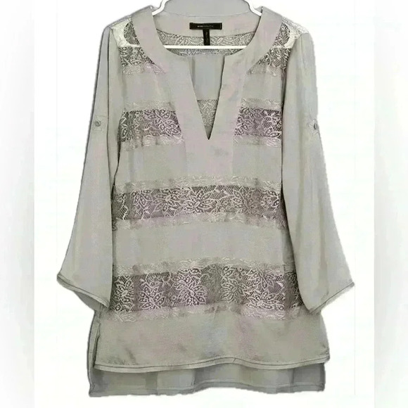 BCBG MaxAzria V-neck Lace Blouse (26) - Picture 3 of 11